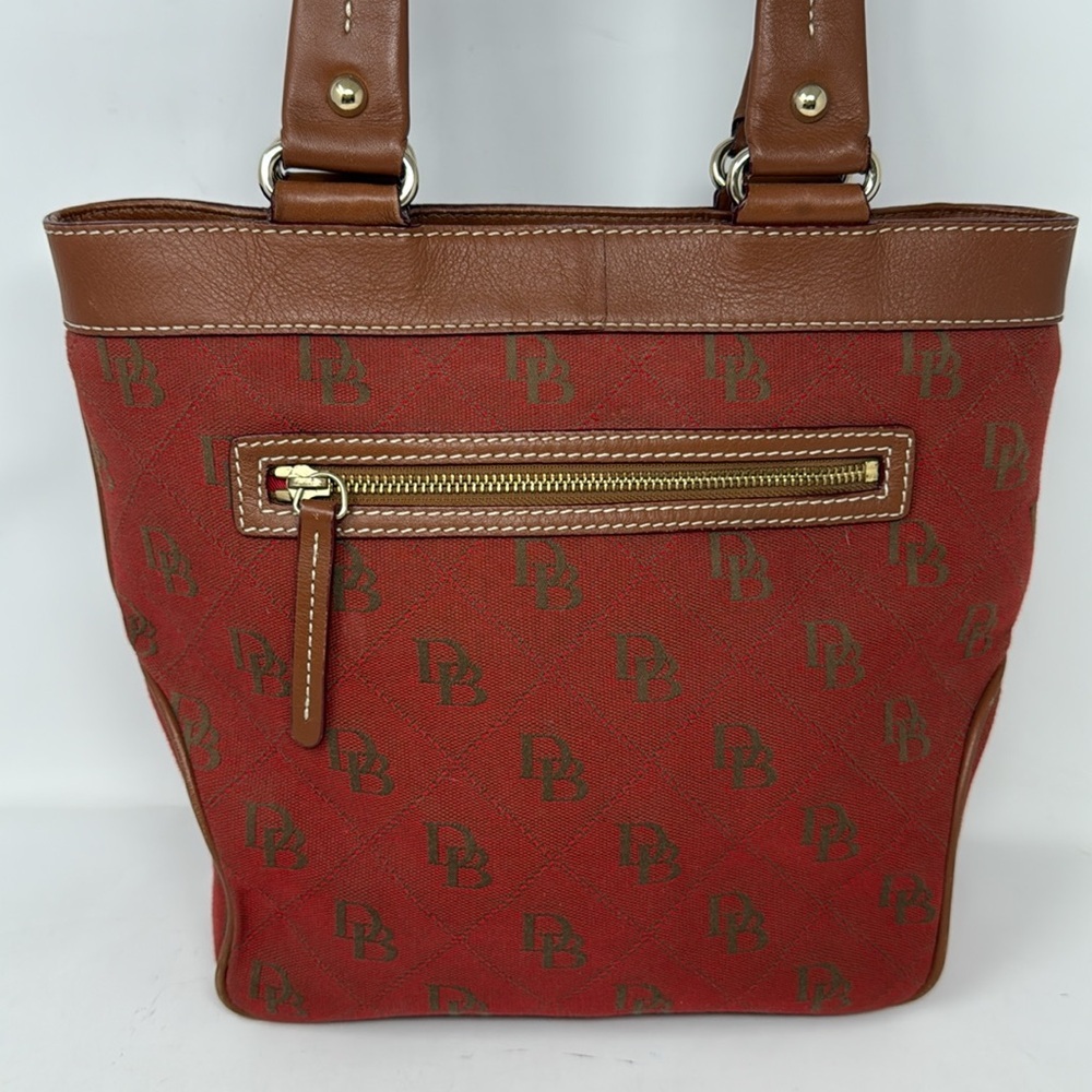 Dooney & Bourke Classic Monogram Canvas Leather Bag - Picture 5 of 16